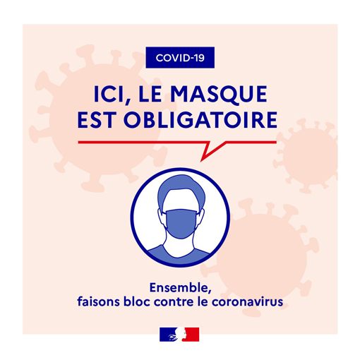 Ici, le masque est obligatoire
