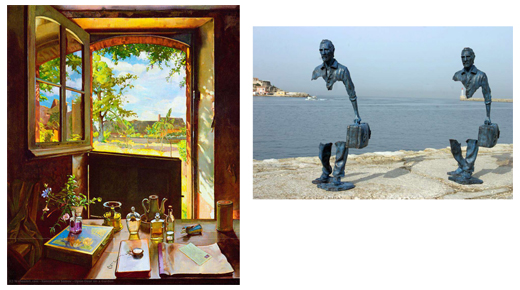 Konstant in Somov – Open door on a garden (1934) / Bruno Catalano – Les Voyageurs