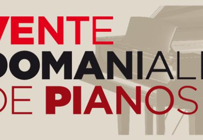 Vente domaniale de pianos