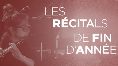 Les récitals de fin d'année 2017